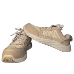 Merrell Alpine CF 62146 Women's Safety Work Shoe Suede/Textile Sand Tan Size9.5M